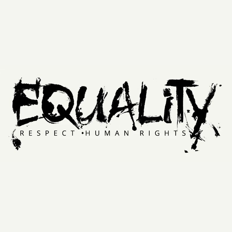 EQUALITY Schriftzug schwarz