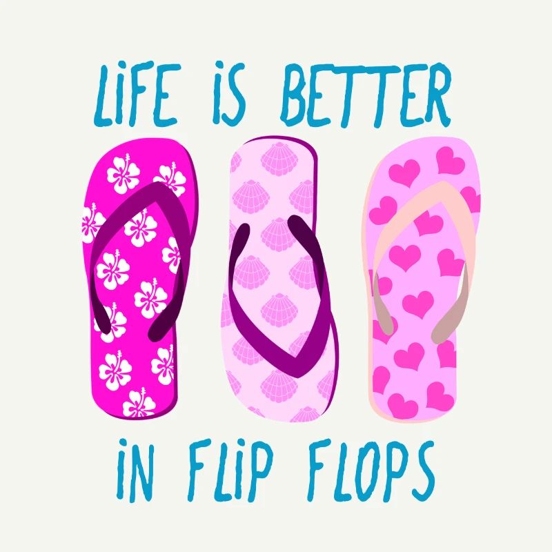 Het leven is beter in flip flops