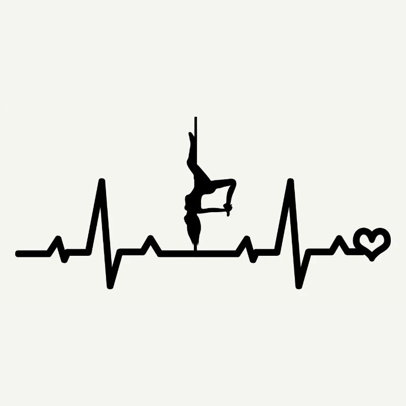 Pole Dance Dancer ECG Heart Rate Pulse Dancing