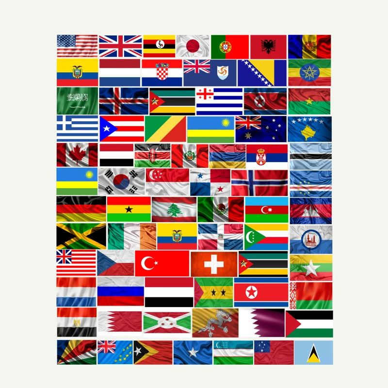 Drapeaux du monde entier 2