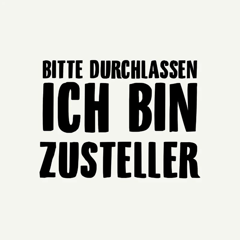Zusteller Spruch | Postbote Briefträger Geschenke
