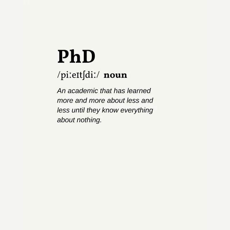 PhD (Promotion) Definition Clean Edition