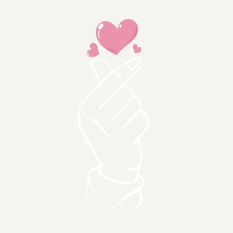 K-Pop Finger Herz