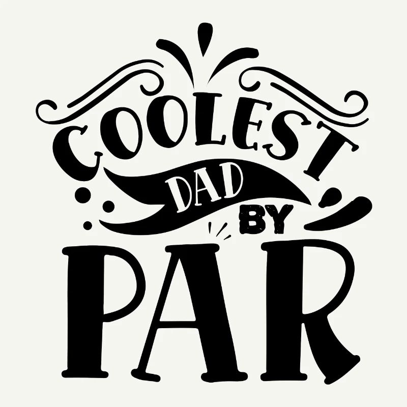 coolest dad by papa par père golf golf golf