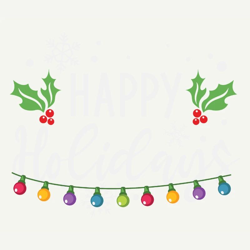 Joyeuses Fêtes De Noël Ampoules