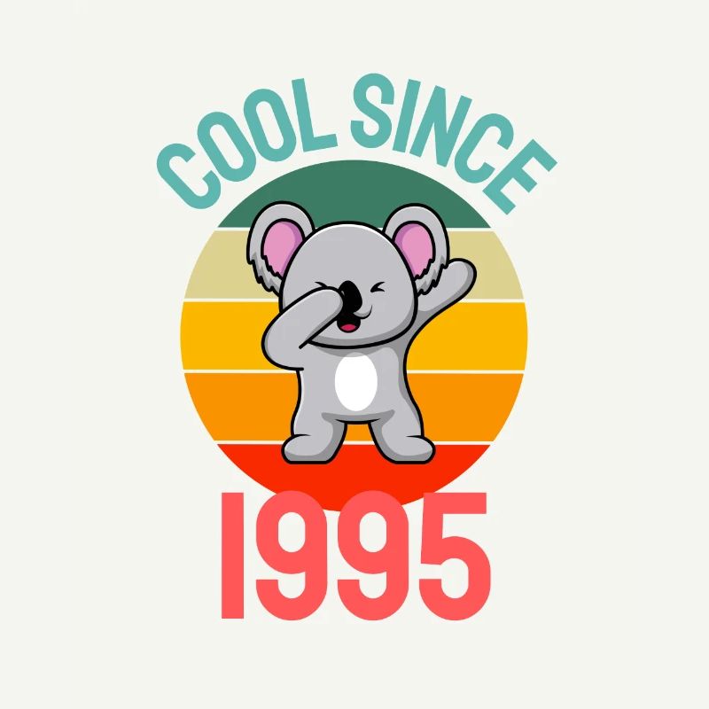 Cool seit 1995 Retro Dabbing Koala 27. Geburtstag