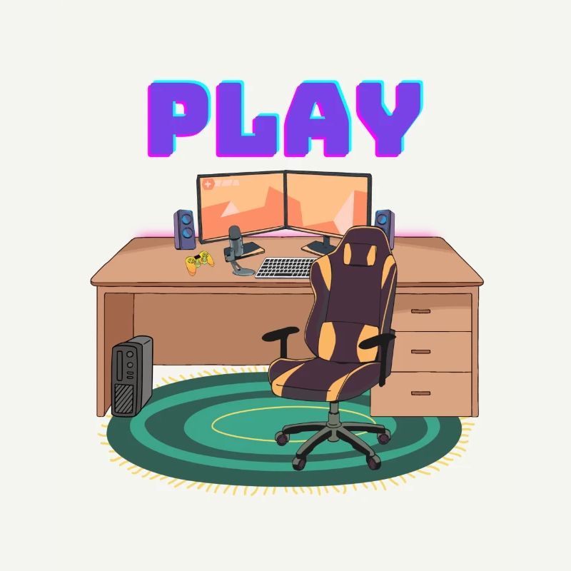 Bureau PC de jeu