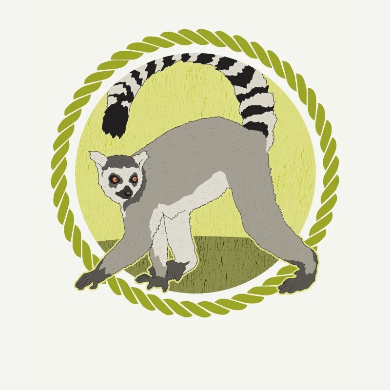 Lemur Katta Lemuren Ringelschwanz Lemure Geschenk