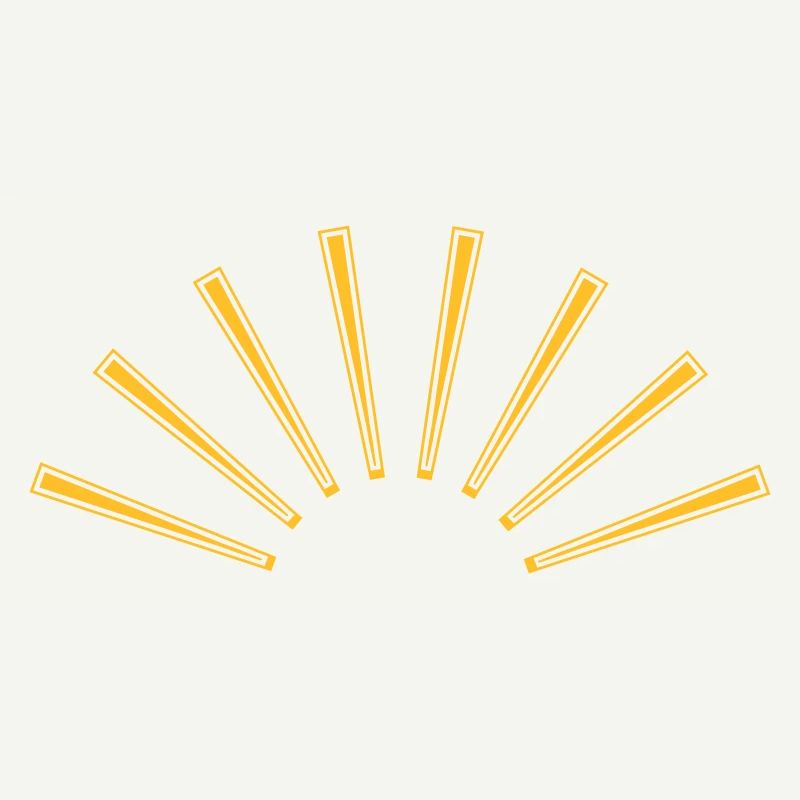 rayons de soleil rétro