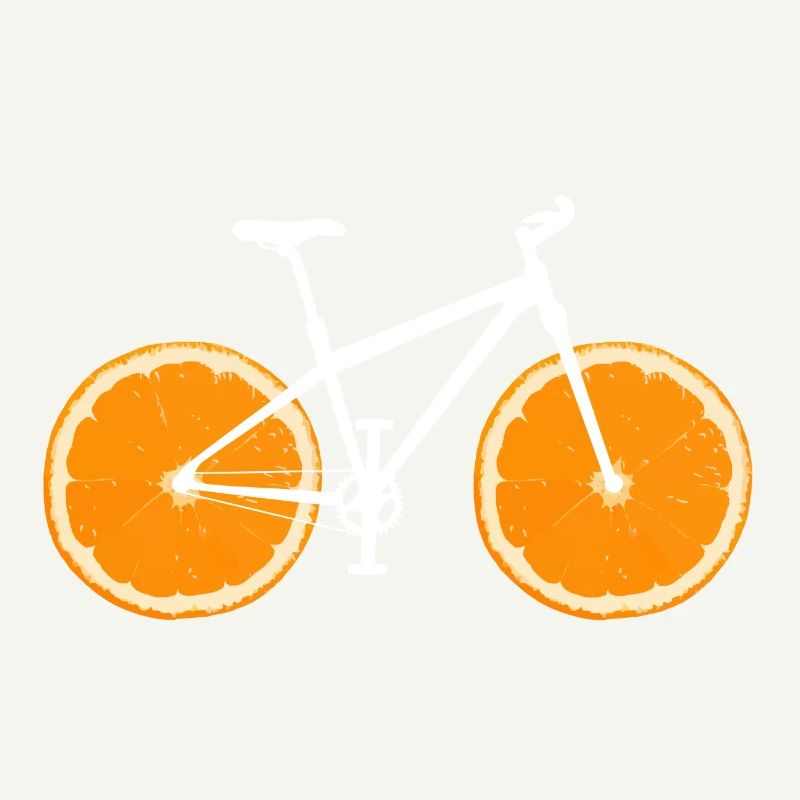 Fruit Bicycle Citron Lime Orange / Cadeau