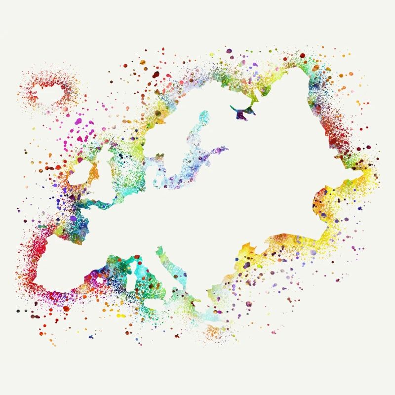 Europe aquarelle
