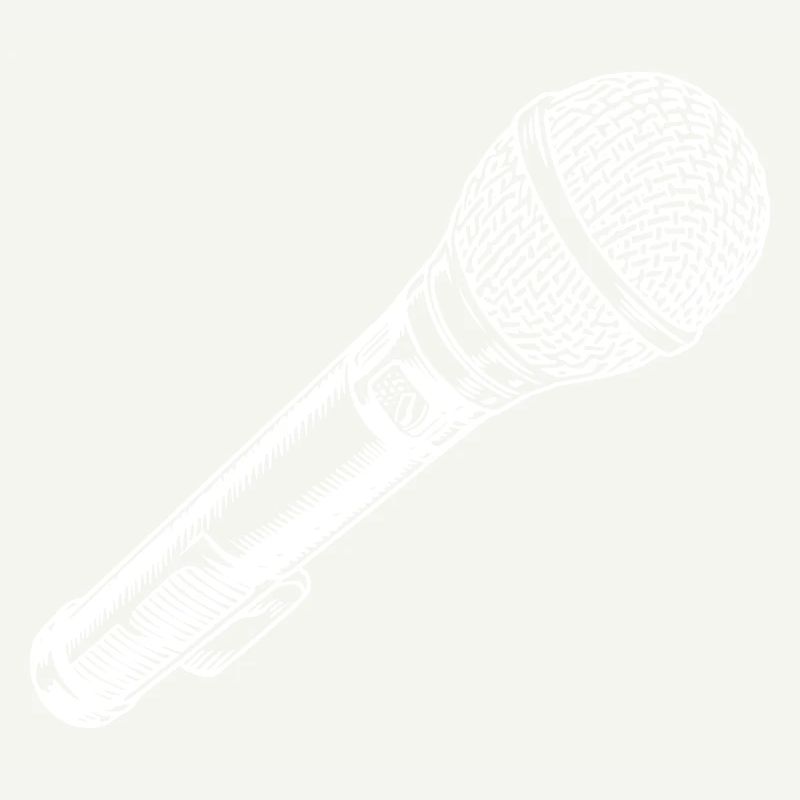 Microphone dessiné à la main