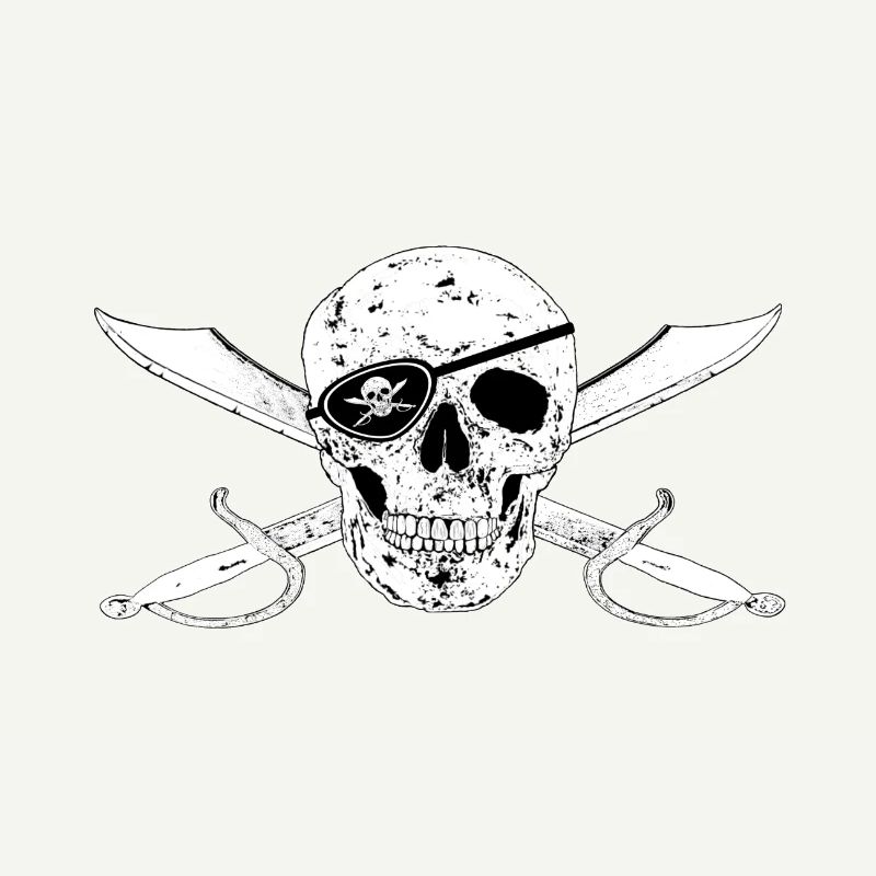 Drapeau Pirate Jolly Roger m Eye Patch