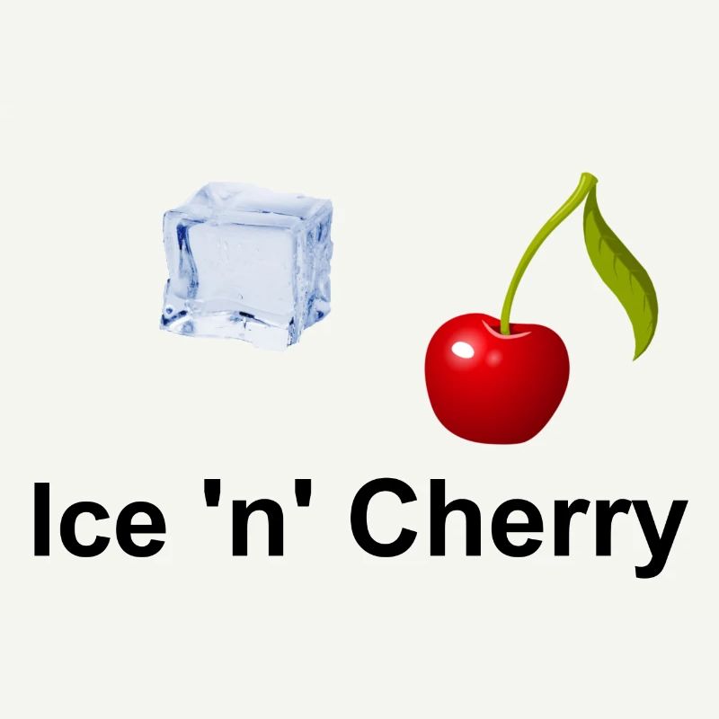 Eiswürfel und Kirsche