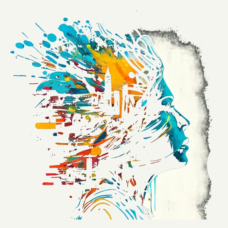 Psychedelisches Artwork - Open Mind