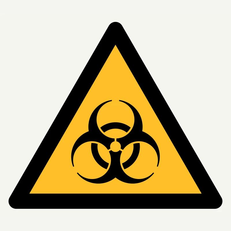 Symbole de danger - Biohazard (2 couleurs)