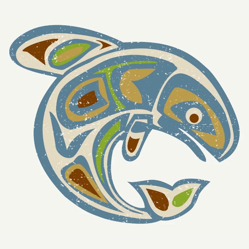 Native American Totem ORCA Killer Whale 3