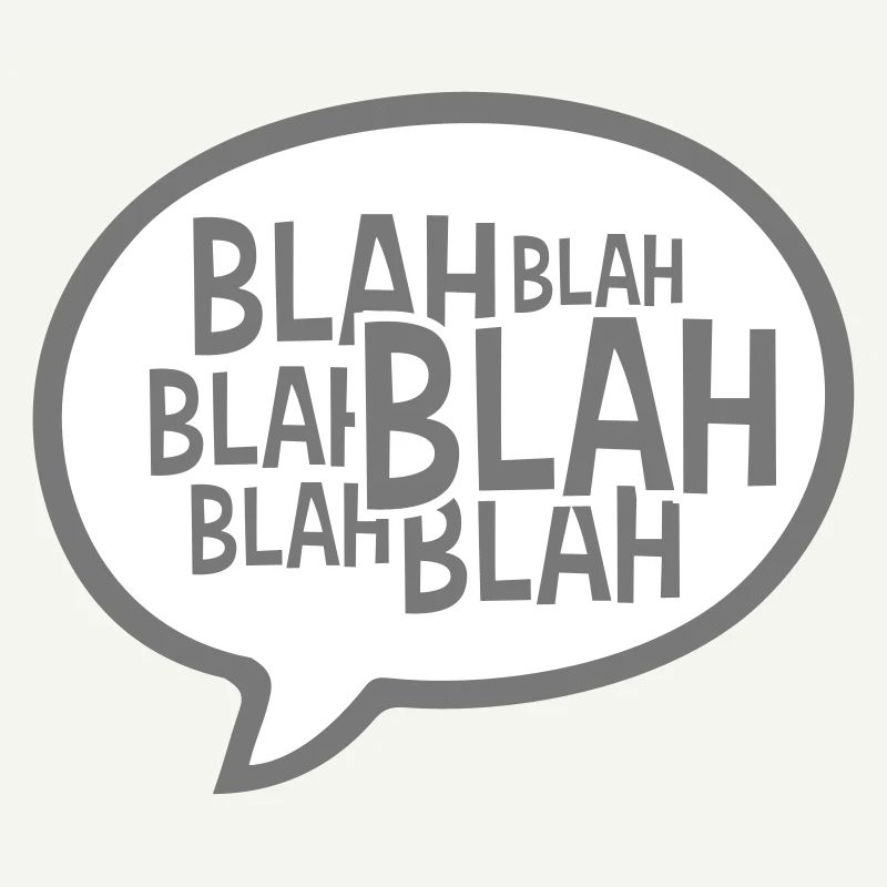 Sprechblase Comic Blah
