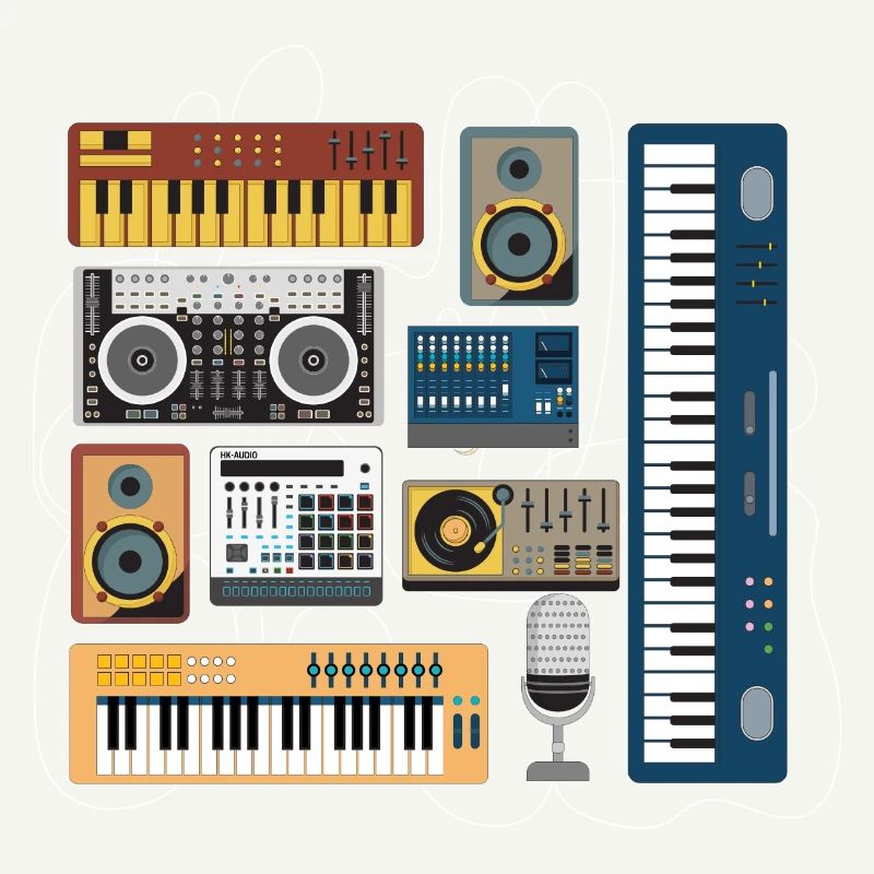 Modular Synthesizer Vintage Dj Mischpult Synth