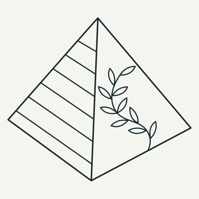 Pyramide à croissance florale
