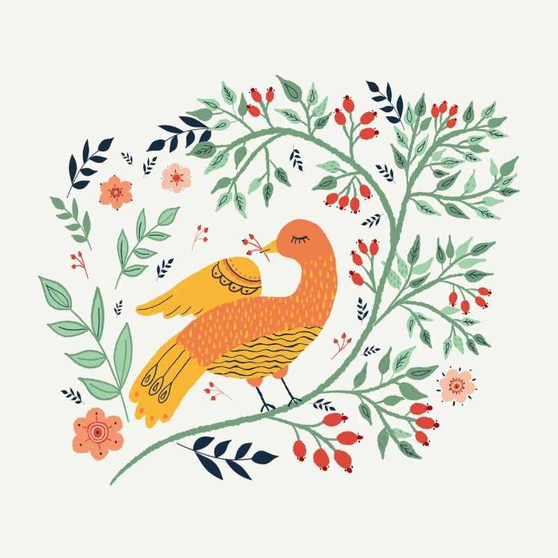 Oiseau d’art populaire Vogel