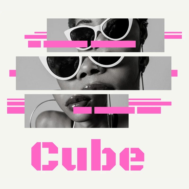 Sonnenbrille "Pink" Cube
