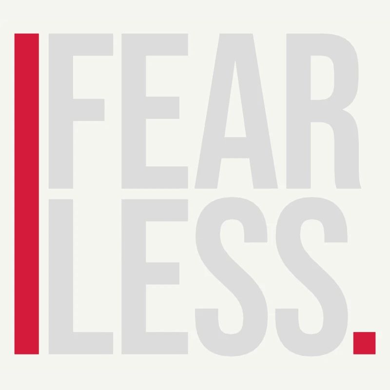 fearless Text Quote Design