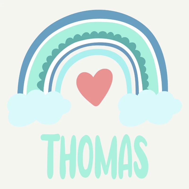 Thomas Name Regenbogen Baby