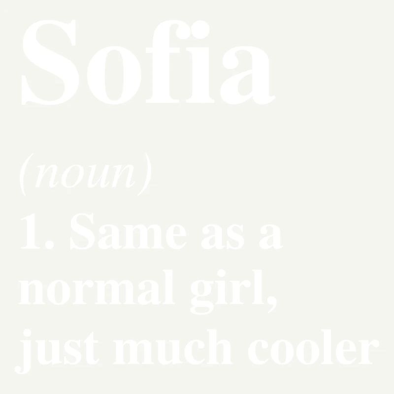 Sofia Définition Cool Nom Dire Cadeau