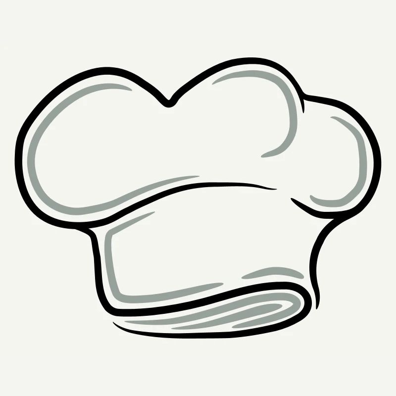 Chef Chef's Hat Tattoo Design