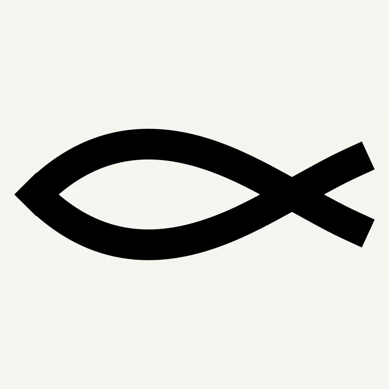 Christian fish symbol vector