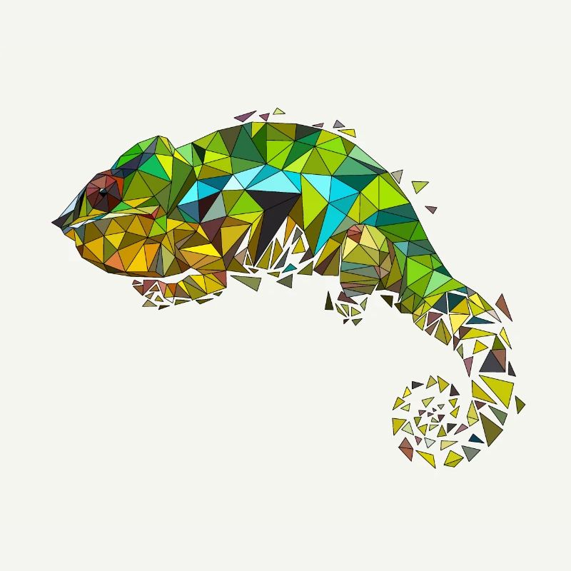 Chamäleon | Low Poly