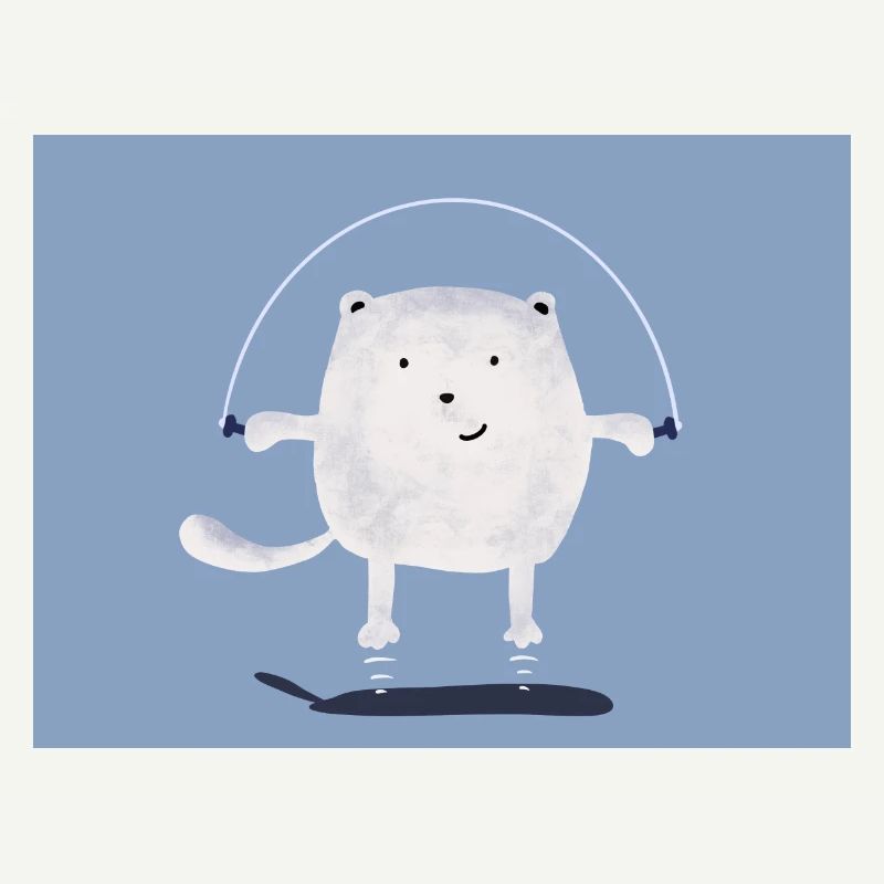 corde à sauter chat