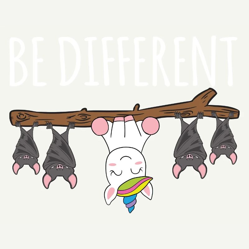 Be Different Fledermuas Einhorn