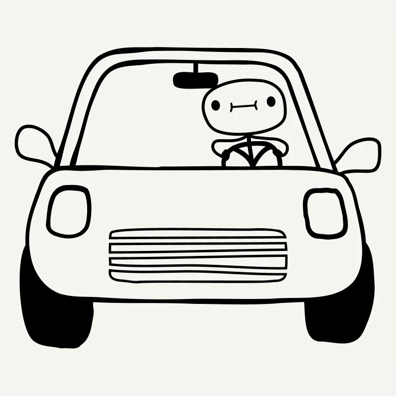 Auto Fahrer Comic