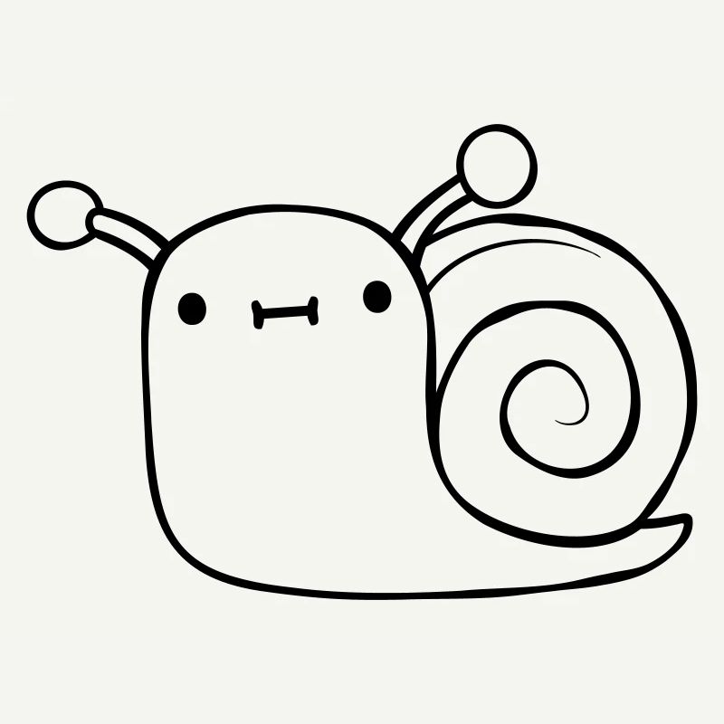 Mignon petit escargot