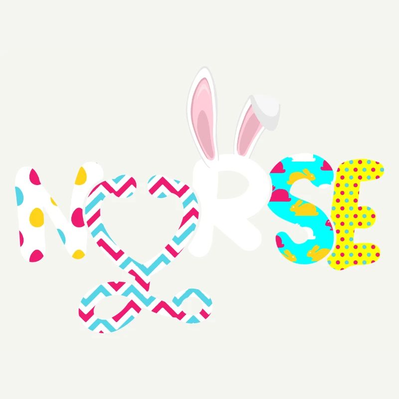 Nurse Rabbit Ear Stethoscope Happy Easter