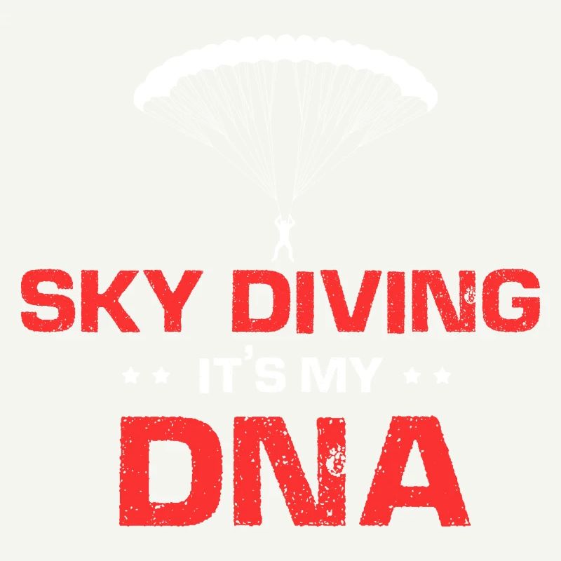 Sky Diving It's My DNA Cool Retro Funny Sky Diver
