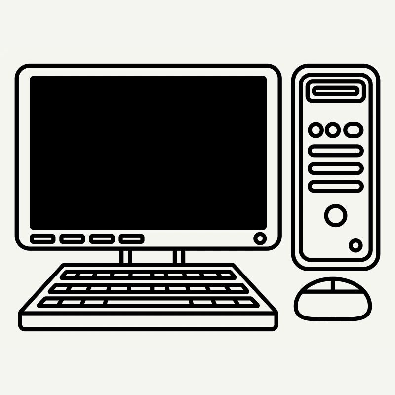 Bildschirm Tastatur Maus Computer