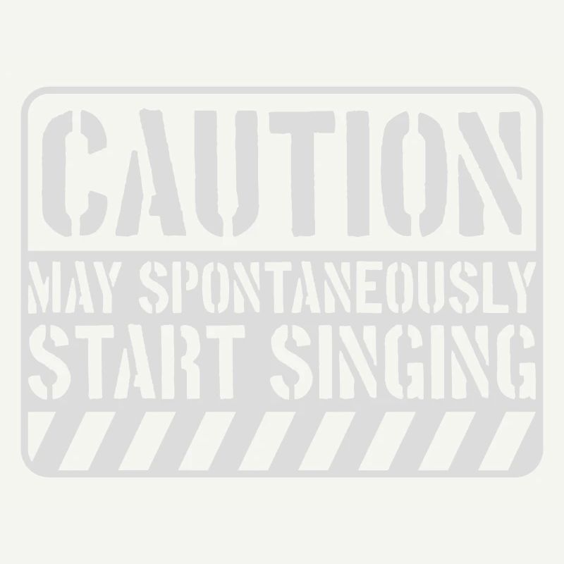 may spontaneously start singing