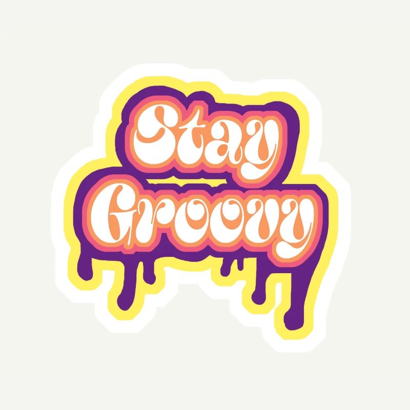 stay groovy and keep calm cooles design