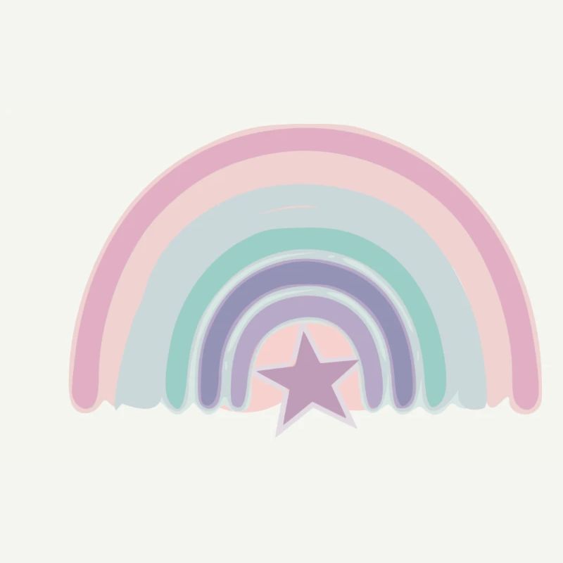 Regenbogen und Stern