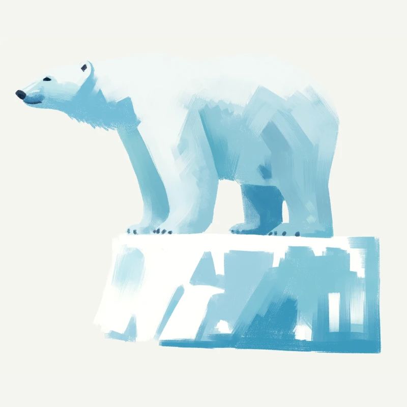 Eisbär auf Eisscholle