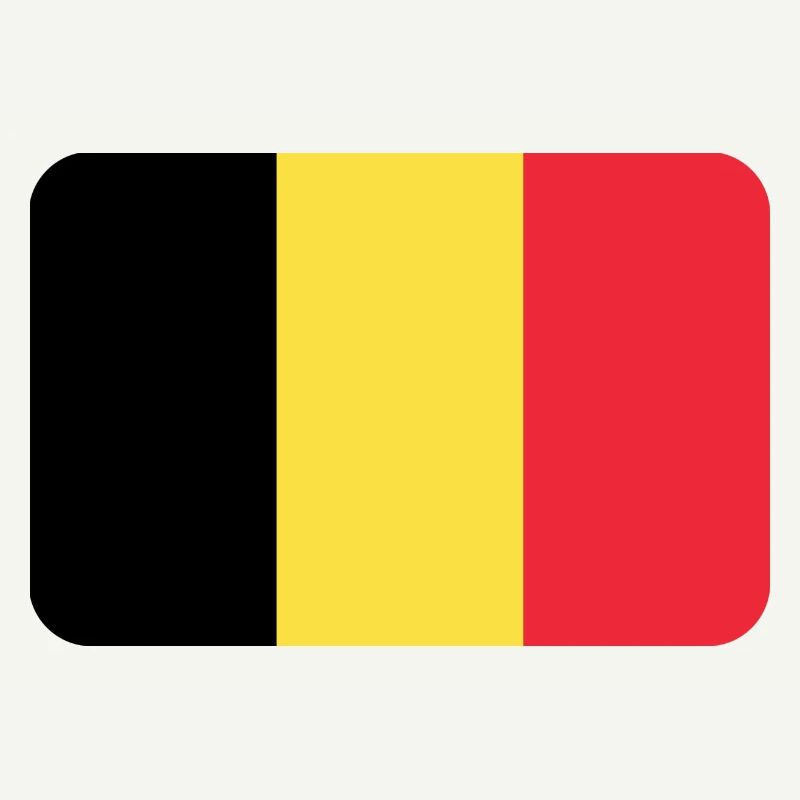 BELGIUM FLAG round corner 400 dpi