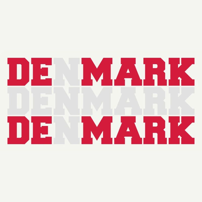 Denmark Danmark Flag Logo