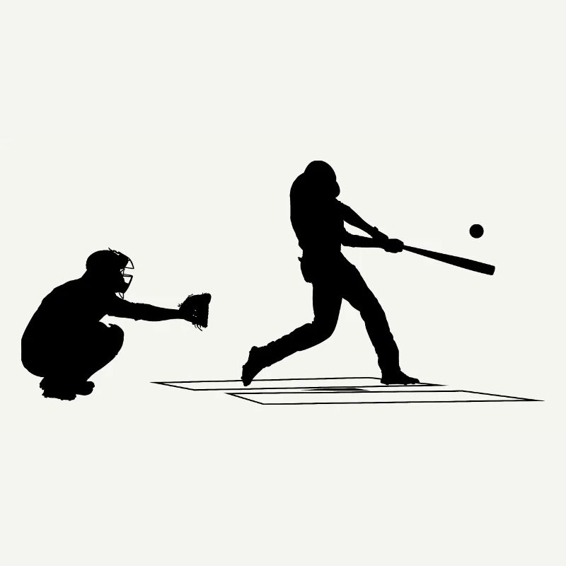 Baseball catcher, batter and umpire baseball game