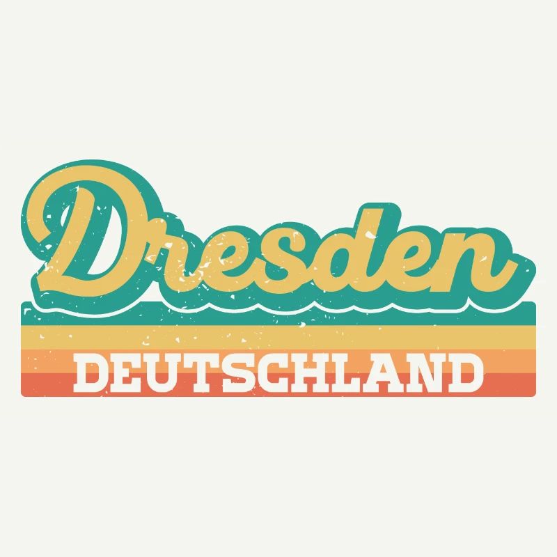 Dresde Allemagne RDA GDR Drapeau rétro