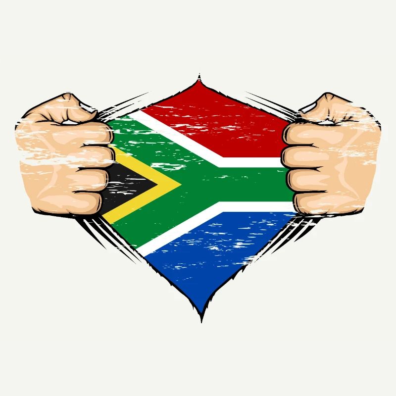 Drapeau de l’Afrique du Sud utilisé