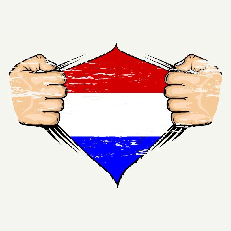 Design du drapeau de la Hollande utilisé