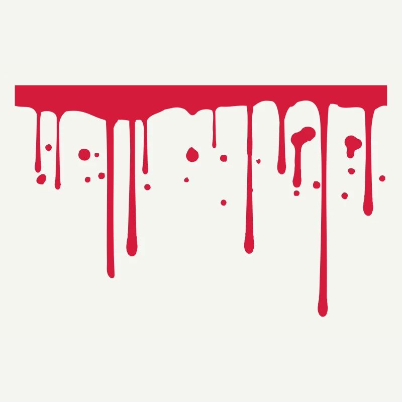 Blood drops underlined line